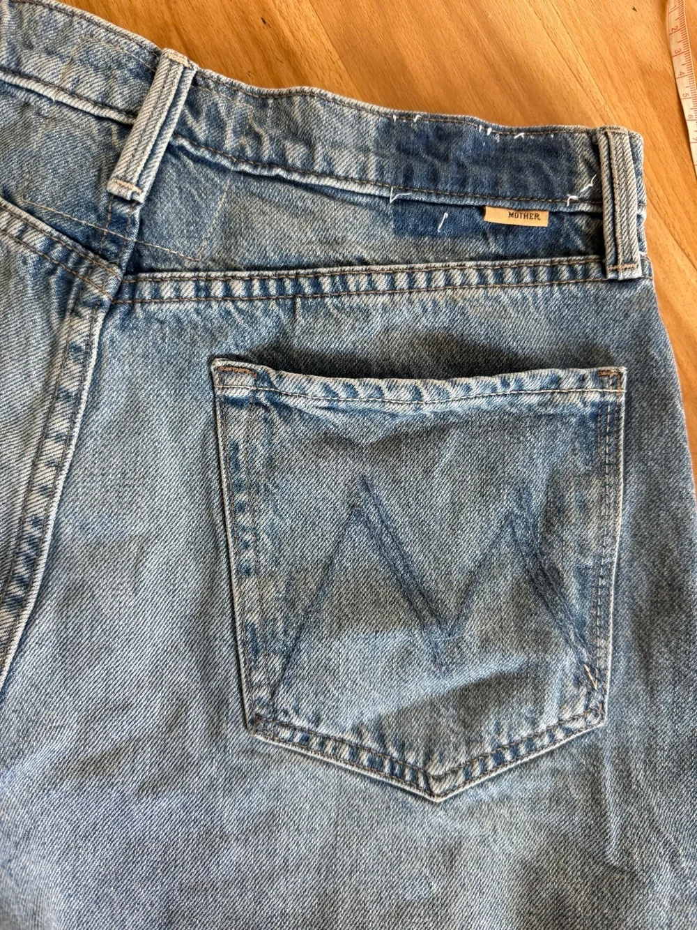 Mother The Skipper Short N’ Long Fray Shorts in Leap at the Chance - 29